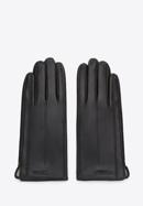 Women's leather gloves with elegant stitching, black, 44-6A-004-2-M, Photo 2