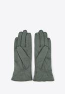 Damskie rękawiczki skórzane z kokardką, khaki, 39-6-550-BB-L, Zdjęcie 2