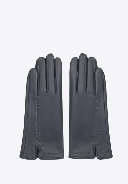 Women's leather gloves, dark grey, 39-6A-007-8-S, Photo 3