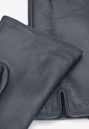 Women's leather gloves, dark grey, 39-6A-007-8-L, Photo 4