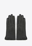 Damskie rękawiczki skórzane z pionowymi przeszyciami, czarny, 39-6L-202-1-S, Zdjęcie 3