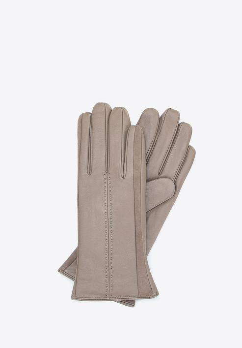 Women's gloves, beige, 39-6-559-LB-M, Photo 1