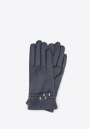 Women's gloves, navy blue, 39-6-573-1-L, Photo 1