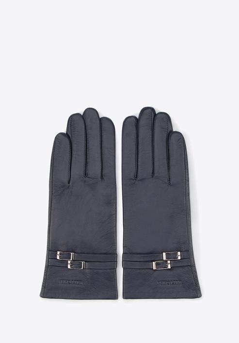 Women's gloves, navy blue, 39-6-573-1-L, Photo 3