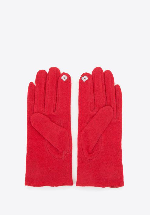 Women's wool gloves with touchscreen technology fingertip, red, 47-6-X92-3-U, Photo 2