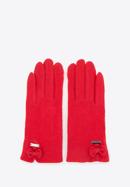 Damskie rękawiczki wełniane do smartfona, czerwony, 47-6-X92-3-U, Zdjęcie 3