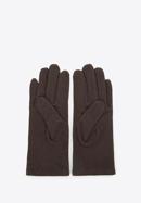 Damskie rękawiczki wełniane z rozetką, brązowy, 47-6-X90-4-U, Zdjęcie 2