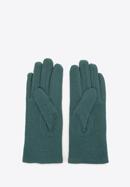 Damskie rękawiczki wełniane z rozetką, zielony, 47-6-X90-4-U, Zdjęcie 2
