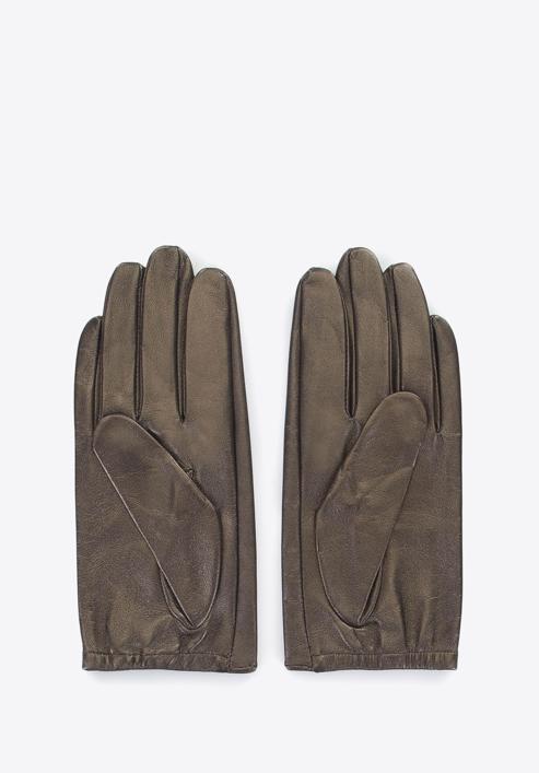 Women's smooth leather gloves, dark brown, 46-6-309-G-L, Photo 2
