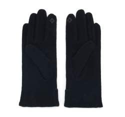 Damskie rękawiczki z guzikami, czarny, 47-6A-003-1-U, Zdjęcie 1