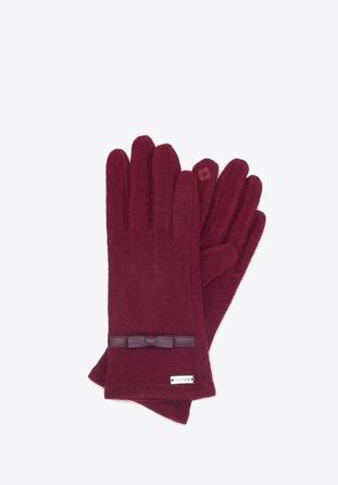 Gloves, burgundy, 47-6A-002-2-U, Photo 1