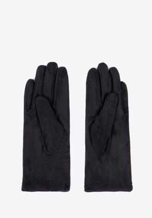 Women's bow detail gloves, black, 39-6P-016-1-S/M, Photo 1