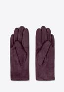 Damskie rękawiczki z kokardką, ciemny brąz, 39-6P-016-PP-S/M, Zdjęcie 2