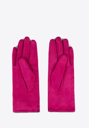Women's bow detail gloves, pink, 39-6P-016-PP-S/M, Photo 1