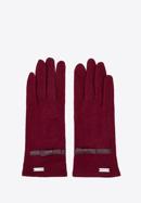 Damskie rękawiczki z kokardką, -, 47-6A-002-22-U, Zdjęcie 3