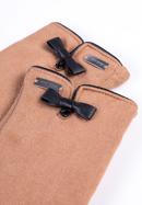 Women's bow detail gloves, brown, 39-6P-016-PP-M/L, Photo 4