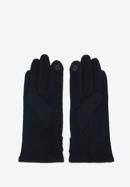 Women's flower detail gloves, black, 47-6A-001-8-U, Photo 2