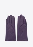 Damskie rękawiczki z perforowanej skóry, fioletowy, 45-6-638-F-L, Zdjęcie 2