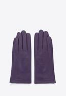 Damskie rękawiczki z perforowanej skóry, fioletowy, 45-6-638-F-M, Zdjęcie 3