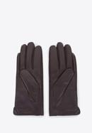 Damskie rękawiczki ze skóry croco, brązowy, 39-6-650-B-X, Zdjęcie 2