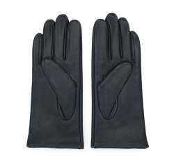 Damskie rękawiczki ze skóry proste, czarny, 39-6A-012-1-M, Zdjęcie 1