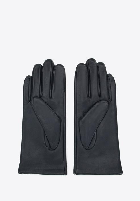 Women's plain leather gloves, black, 39-6A-012-1-XL, Photo 2