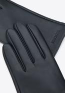 Women's plain leather gloves, black, 39-6A-012-1-XS, Photo 4