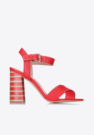 Women's sandals, red, 88-D-557-3-38, Photo 1
