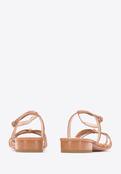 Leather block heel sandals, brown, 96-D-514-5-39, Photo 5