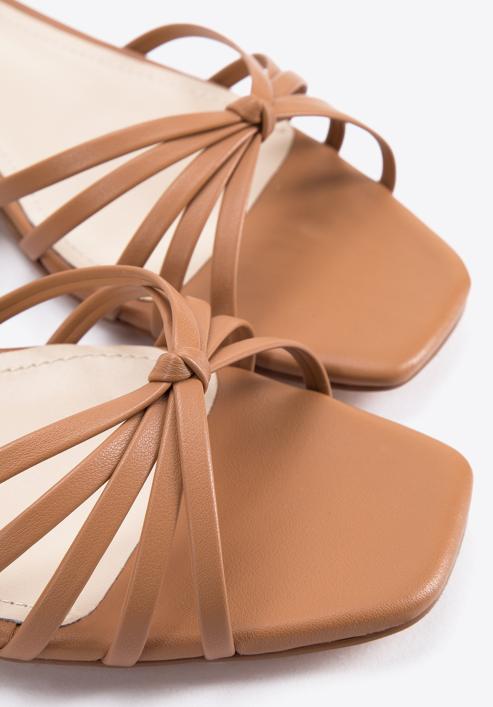 Leather block heel sandals, brown, 96-D-514-1-37, Photo 7