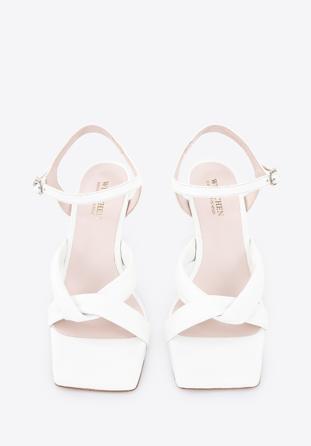 Women's soft leather sandals, off white, 96-D-303-0-37, Photo 1