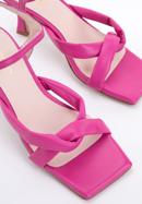Damskie sandały skórzane z miękkimi paskami, różowy, 96-D-303-0-35, Zdjęcie 7