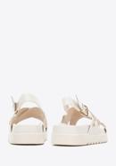 Women's stud platform sandals, cream, 96-D-515-0-36, Photo 5