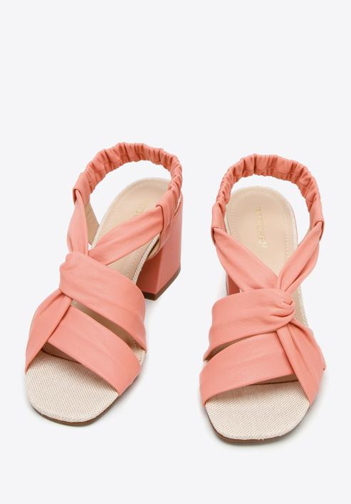 Women's leather sandals, pink, 94-D-754-P-37, Photo 2