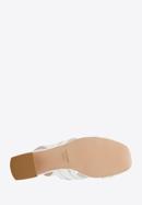 Leather cross strap sandals, white, 94-D-960-1-36, Photo 6