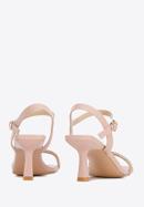 High heel ankle strap sandals, pink, 96-D-959-G-37, Photo 5