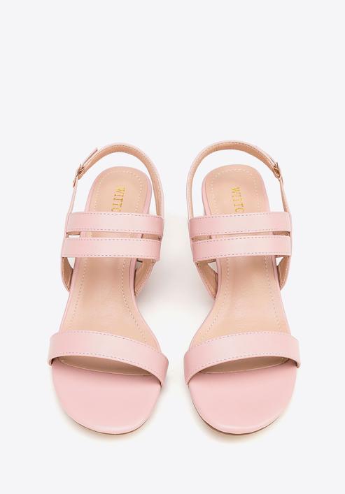 Women's delicate strap sandals, muted pink, 98-DP-206-1-41, Photo 3