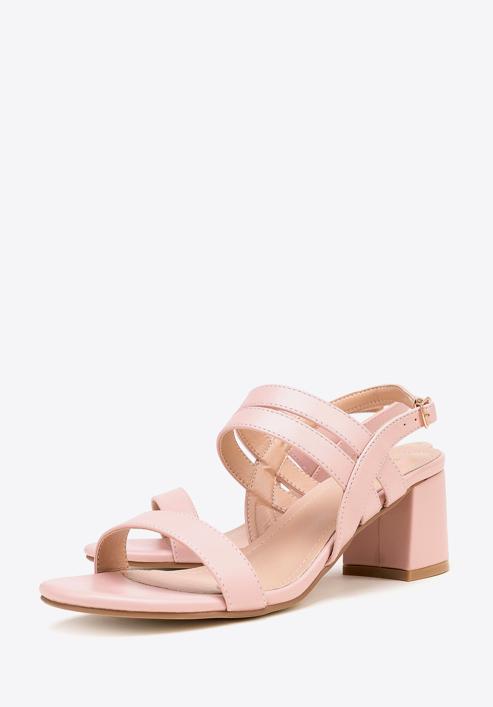 Women's delicate strap sandals, muted pink, 98-DP-206-1-41, Photo 7