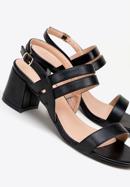Women's delicate strap sandals, black, 98-DP-206-0-41, Photo 8