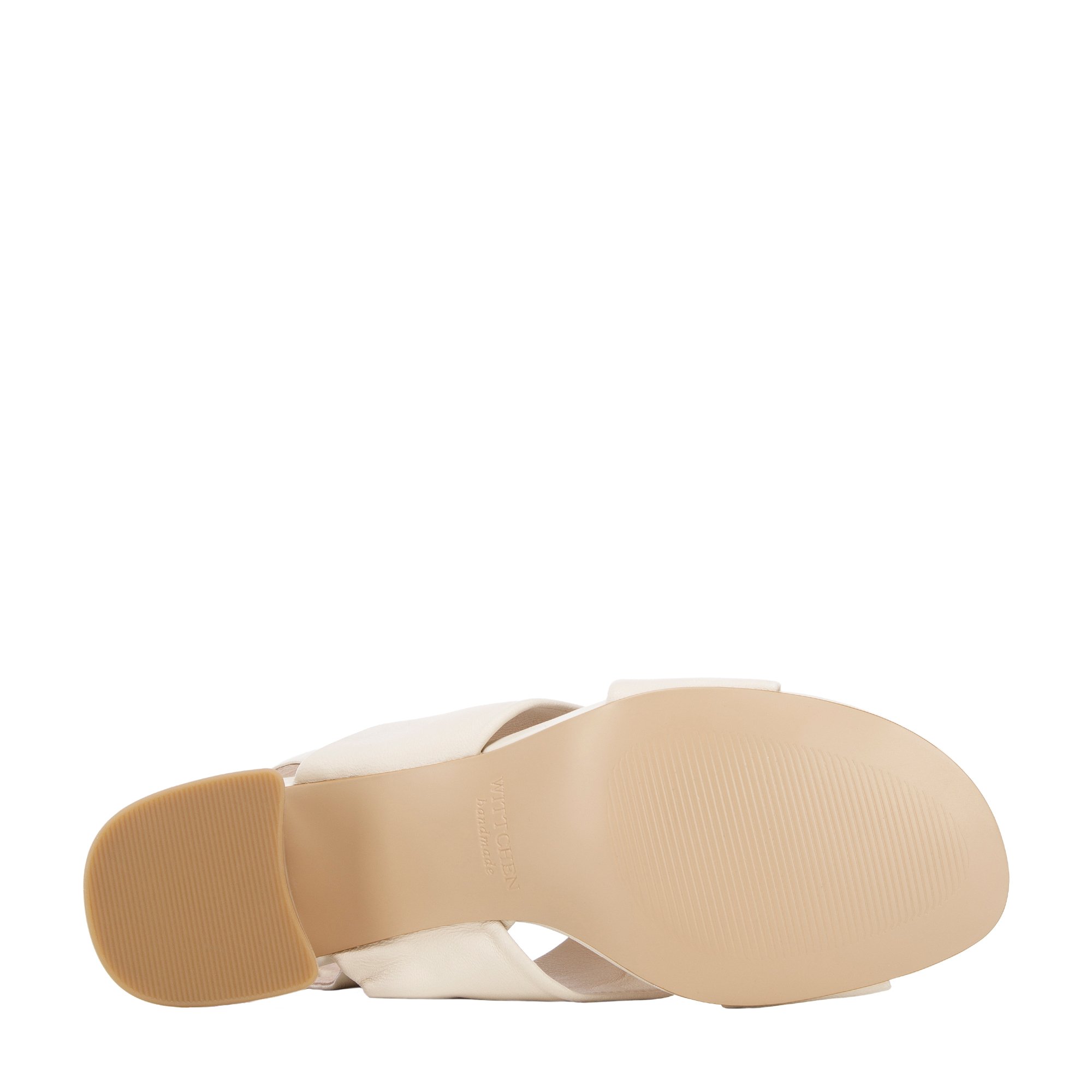 Dámske mäkké kožené sandále na vysokom opätku 96-D-512-0