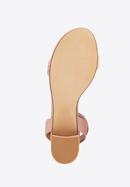 Women's block heel strap sandals, muted pink, 98-DP-205-0-37, Photo 6