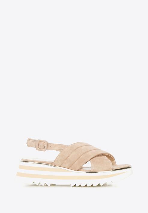 Shoes, beige-white, 92-D-118-9-38, Photo 1