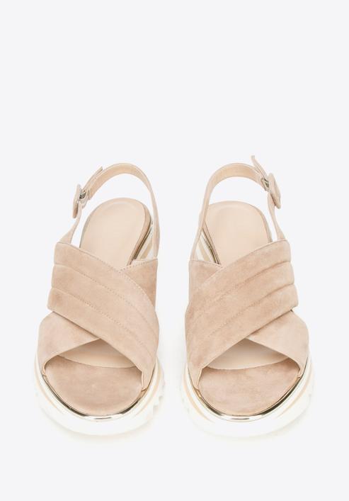 Shoes, beige-white, 92-D-118-9-40, Photo 4