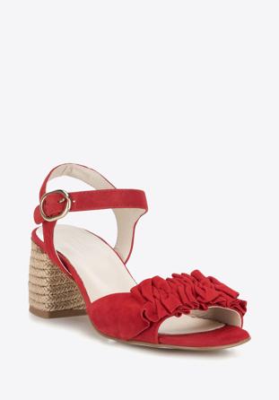 Women's sandals, red, 88-D-450-3-40, Photo 1