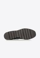 Damskie sneakersy na platformie metaliczne, czarny, 92-D-656-S-39, Zdjęcie 7