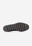 Damskie sneakersy na platformie metaliczne, czarno-srebrny, 92-D-656-S-37, Zdjęcie 7