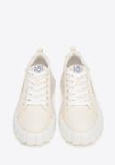 Women's platform trainers, light beige, 98-D-959-9-37, Photo 3