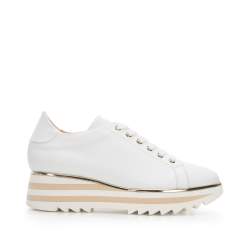 sneakersy skórzane białe