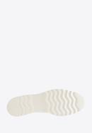 Damskie sneakersy skórzane klasyczne na platformie w pasy, biały, 94-D-114-0-40, Zdjęcie 6
