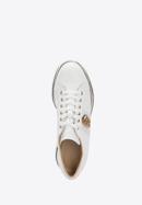 Leather fashion trainers, white, 94-D-112-0-41, Photo 4
